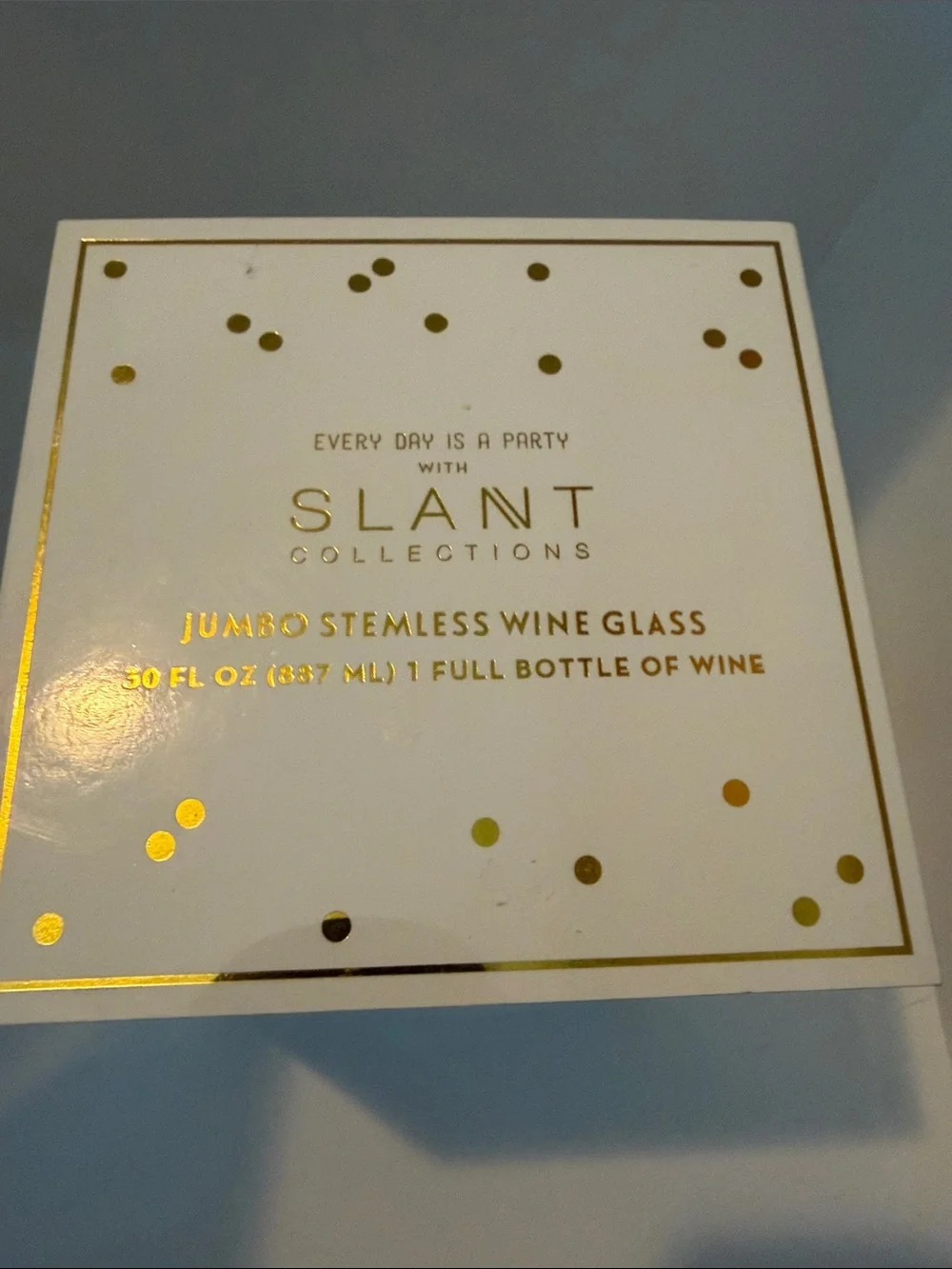 Slant Collection “Brunch Club” Jumbo Stemless 30oz Wine Glass